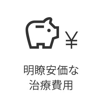 明瞭安価な治療費用